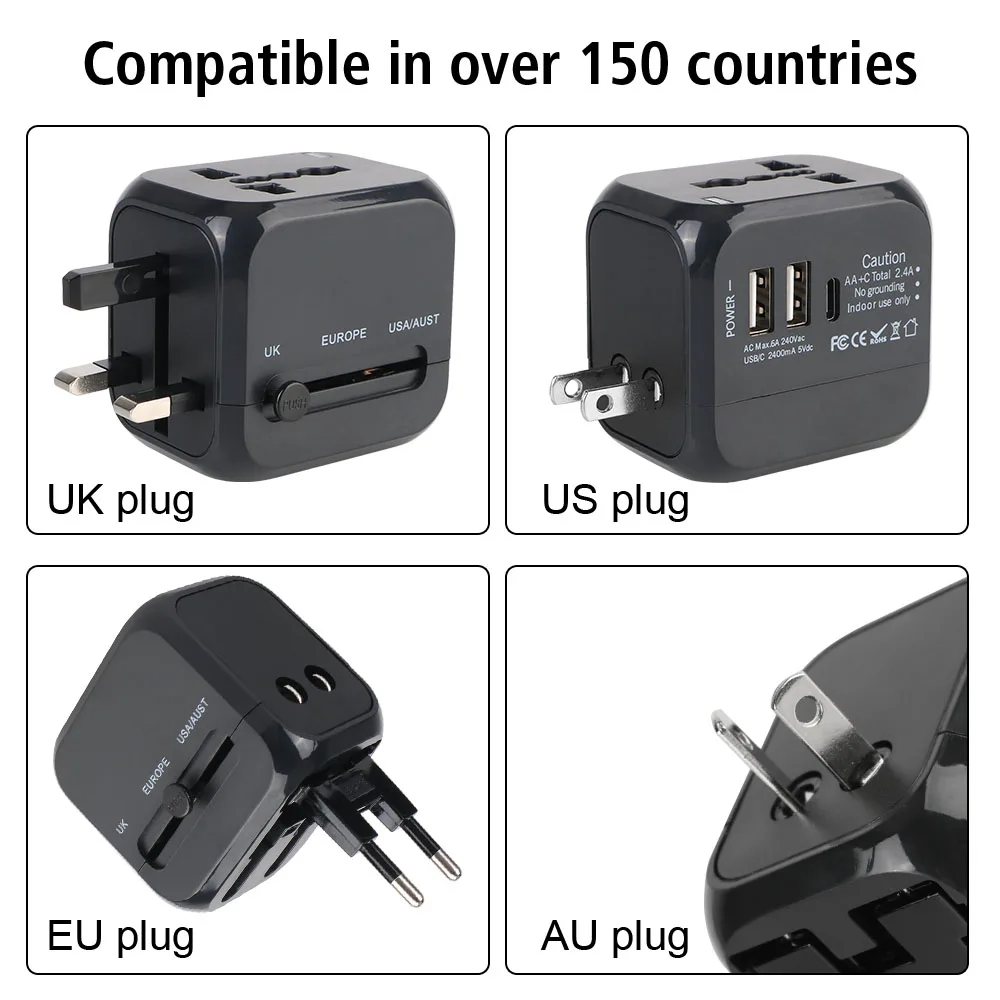 All-in-One Wall Travel Charger - Women Accessories In Uk recension och pris