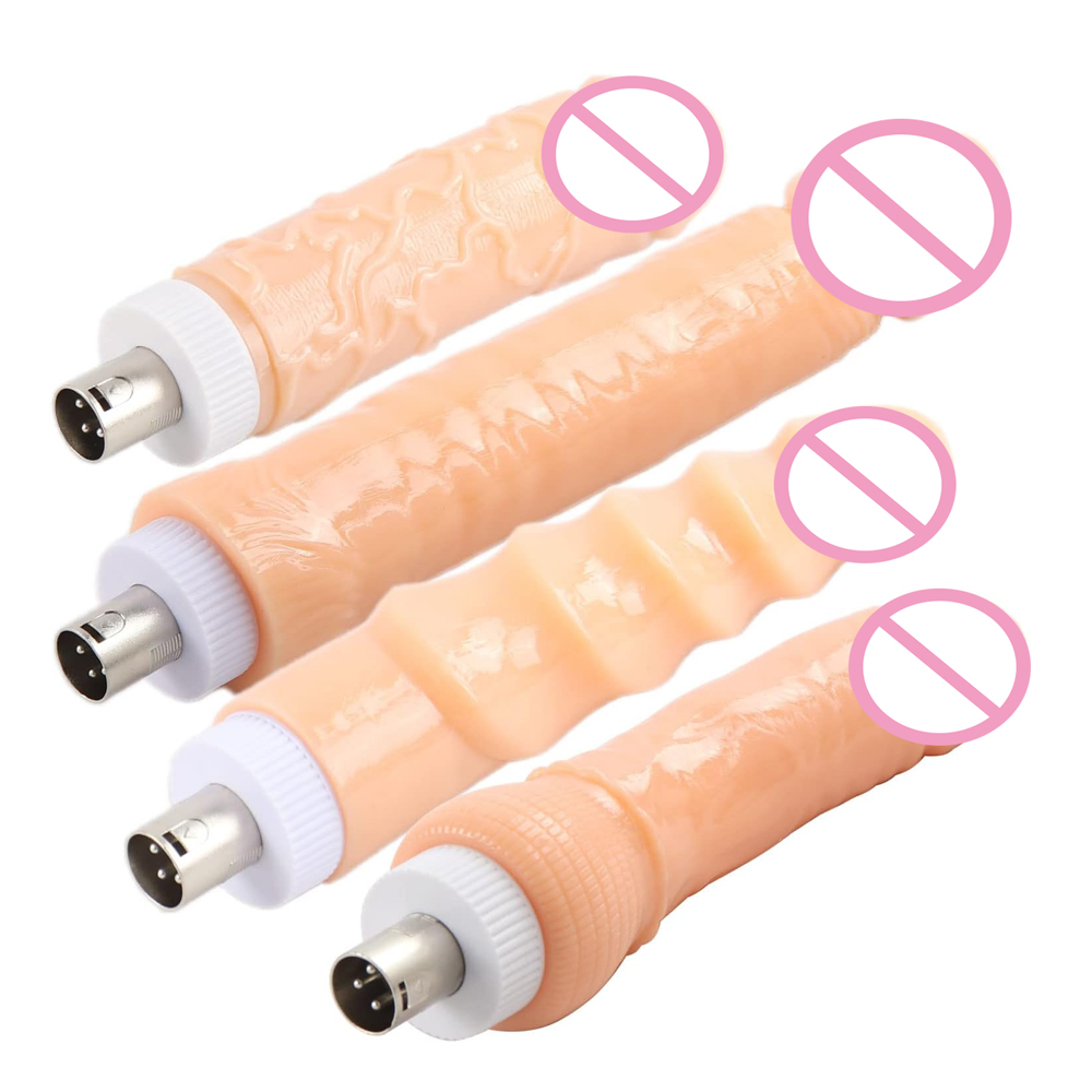 4pcs Sex Machine 3XLR Attachme - Women Accessories Combo recension och pris