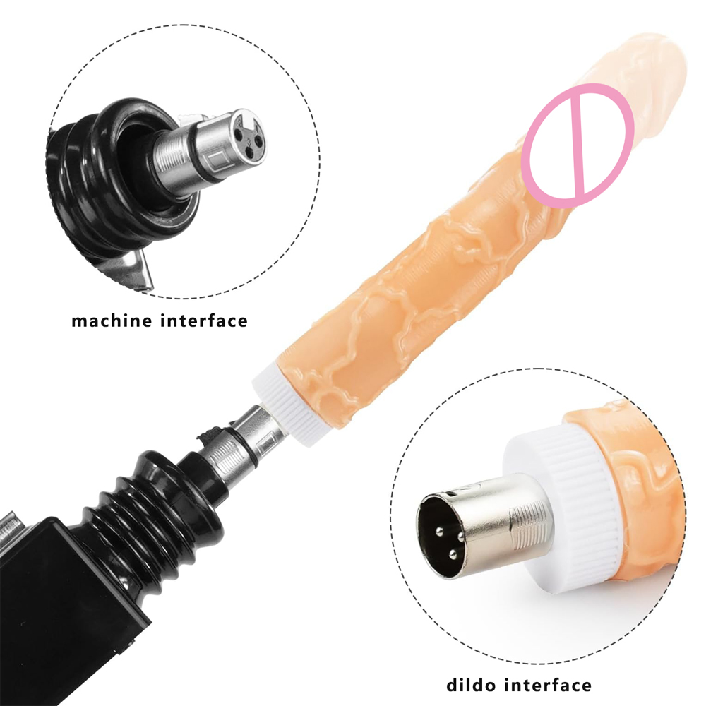 4pcs Sex Machine 3XLR Attachme - Women Accessories Combo recension och pris