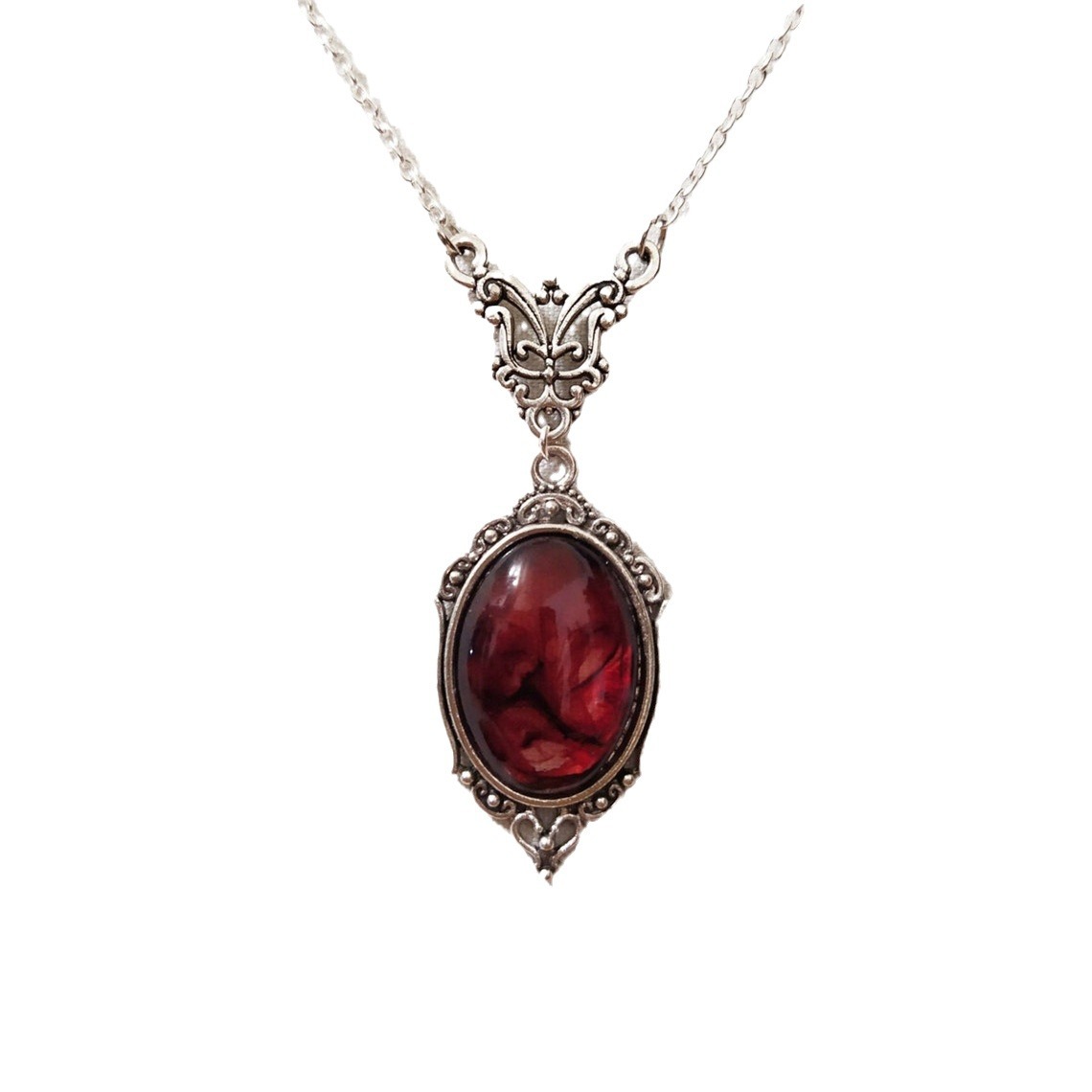 Vintage Gothic Blood Red Quart - Women'S Vampire Accessories recension och pris