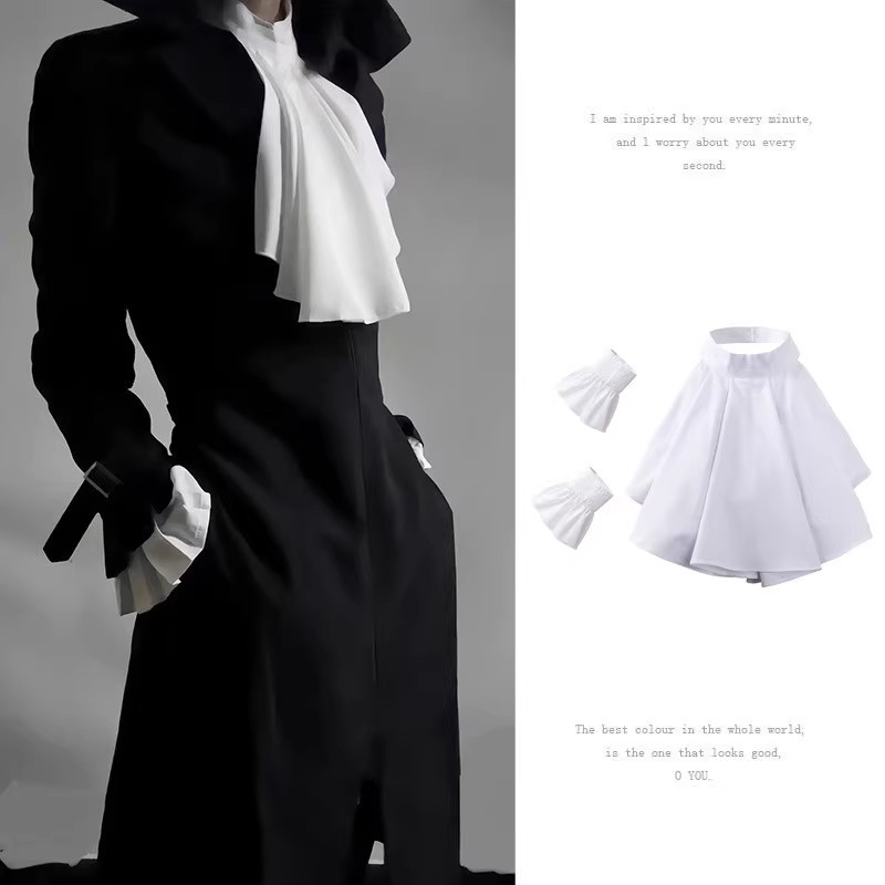Victorian Neck Collar Ruffled  - Women'S Victorian Accessories recension och pris
