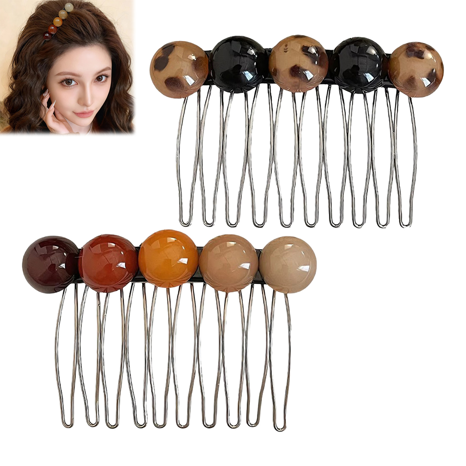 Korean Style Simple Bead Hair  - Women Accessories On Sale recension och pris