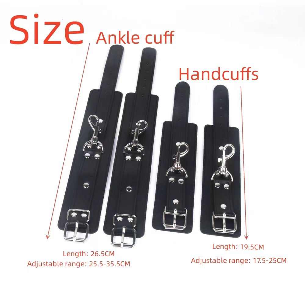 Adjustable Leather Handcuffs f - Women Accessories Combo recension och pris