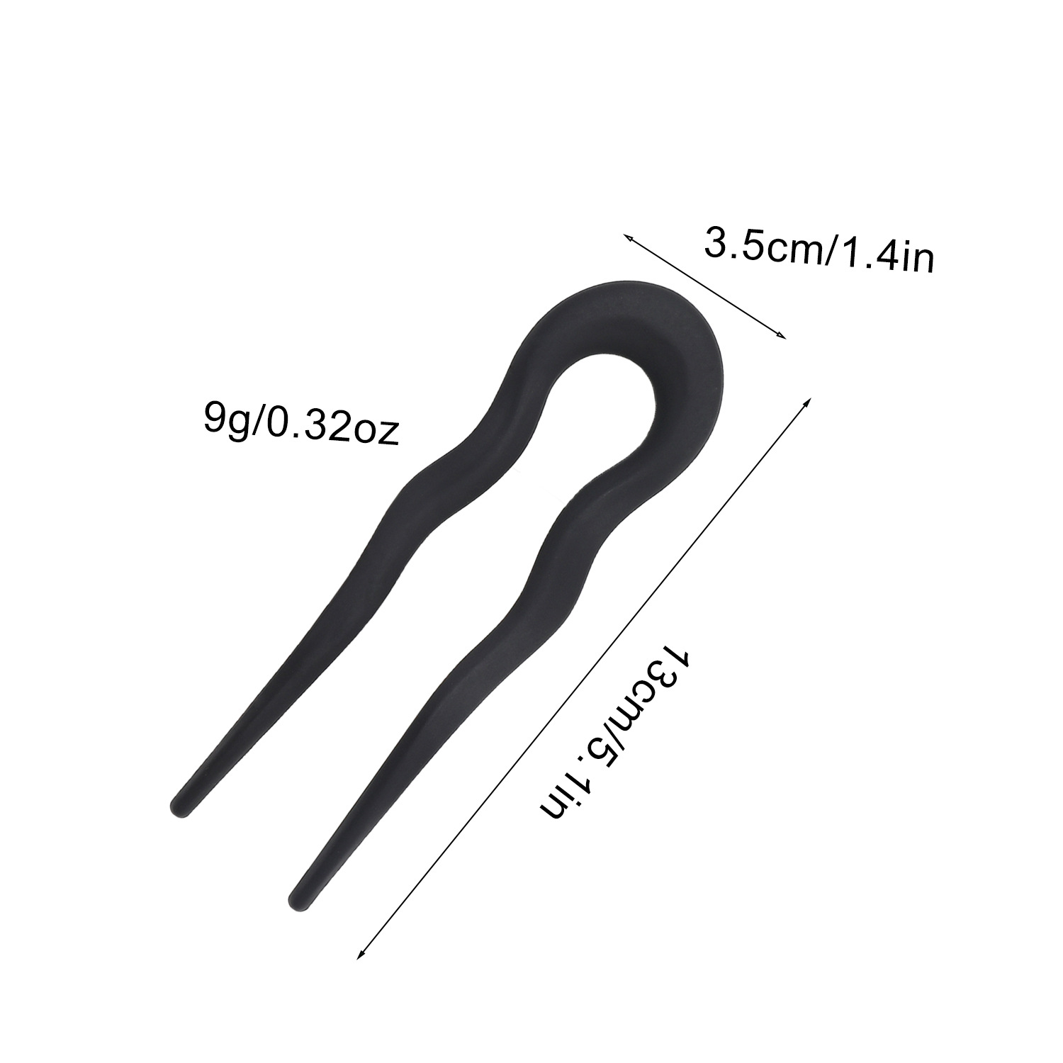1/4pcs Simple Frosted U-Shaped - Women Accessories On Sale recension och pris