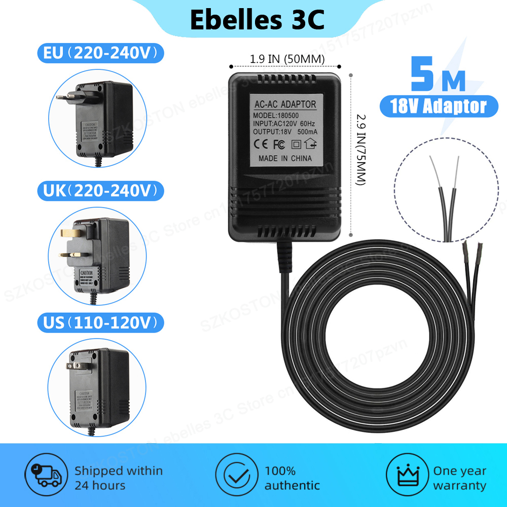 18V AC Transformer Charger for - Women Accessories In Uk recension och pris